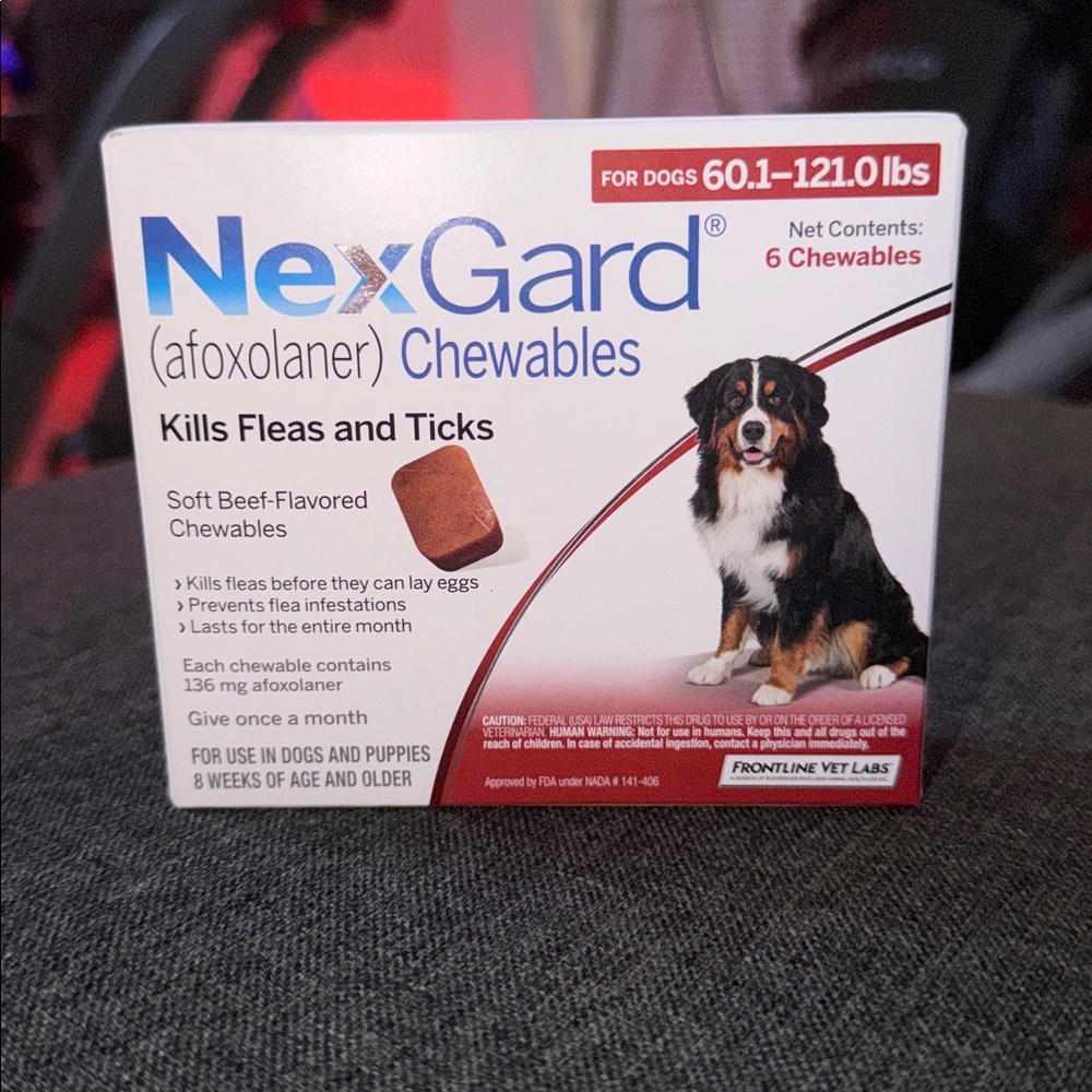 NexGard Chewables for Dogs - 6 month supply